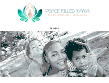 Tablet Screenshot of peacefilledmama.com
